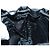 Borsa a Spalla con Catena PRADA Nylon Nero Argento Auth AMZ520M - vista 25