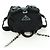 Borsa a Spalla con Catena PRADA Nylon Nero Argento Auth AMZ520M - vista 6