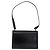 Borsa a Spalla Salvatore Ferragamo Gancini in Pelle Vernice Nera Argento Auth 178485 Nero - vista 2