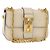 Borsa a Spalla con Catena VALENTINO in Pelle Avorio Oro Auth bs35039A D'oro Crudo