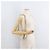 Borsa a Spalla con Catena VALENTINO in Pelle Avorio Oro Auth bs35039A D'oro Crudo - vista 27