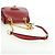Borsa a Spalla Miu Miu Chain Dahlia in Pelle Rossa e Oro Auth 177448A Rosso D'oro - vista 10