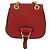 Borsa a Spalla Miu Miu Chain Dahlia in Pelle Rossa e Oro Auth 177448A Rosso D'oro - vista 13
