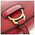 Borsa a Spalla Miu Miu Chain Dahlia in Pelle Rossa e Oro Auth 177448A Rosso D'oro - vista 21
