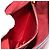 Borsa a Spalla Miu Miu Chain Dahlia in Pelle Rossa e Oro Auth 177448A Rosso D'oro - vista 29