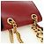 Borsa a Spalla Miu Miu Chain Dahlia in Pelle Rossa e Oro Auth 177448A Rosso D'oro - vista 7