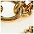 Borsa a Spalla Miu Miu Chain Dahlia in Pelle Rossa e Oro Auth 177448A Rosso D'oro - vista 9