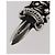 Pendente Charm Dagger Chrome Hearts top Ag925 Silver Auth 176815SM Argento - vista 4