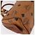 Borsa Mini Boston MCM Logogram Vicetos in PVC 2way Marrone Oro Auth 178481 D'oro - vista 14