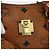 Borsa Mini Boston MCM Logogram Vicetos in PVC 2way Marrone Oro Auth 178481 D'oro - vista 17