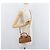 Borsa Mini Boston MCM Logogram Vicetos in PVC 2way Marrone Oro Auth 178481 D'oro - vista 22