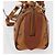 Borsa Mini Boston MCM Logogram Vicetos in PVC 2way Marrone Oro Auth 178481 D'oro - vista 4