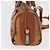 Borsa Mini Boston MCM Logogram Vicetos in PVC 2way Marrone Oro Auth 178481 D'oro - vista 5