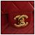 Borsa CHANEL Mini Matelasse 17 in pelle di agnello rossa e oro CC Auth 156630 Rosso D'oro - vista 14