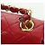 Borsa CHANEL Mini Matelasse 17 in pelle di agnello rossa e oro CC Auth 156630 Rosso D'oro - vista 25
