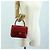 Borsa CHANEL Mini Matelasse 17 in pelle di agnello rossa e oro CC Auth 156630 Rosso D'oro - vista 27