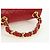 Borsa CHANEL Mini Matelasse 17 in pelle di agnello rossa e oro CC Auth 156630 Rosso D'oro - vista 7