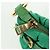Borsa a Spalla PRADA Nylon Verde Oro Auth 156456 D'oro - vista 16