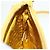 Borsa a Spalla con Catena PRADA Nylon Pelle Oro Giallo Auth 143507 D'oro - vista 23