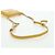 Borsa a Spalla con Catena PRADA Nylon Pelle Oro Giallo Auth 143507 D'oro - vista 7