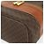 Céline Beauty Case CELINE Macadam Canvas PVC Pelle Marrone Oro Auth 178930A D'oro - vista 14