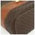 Céline Beauty Case CELINE Macadam Canvas PVC Pelle Marrone Oro Auth 178930A D'oro - vista 15
