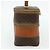 Céline Beauty Case CELINE Macadam Canvas PVC Pelle Marrone Oro Auth 178930A D'oro - vista 3