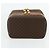 Céline Beauty Case CELINE Macadam Canvas PVC Pelle Marrone Oro Auth 178930A D'oro - vista 5