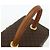 Céline Beauty Case CELINE Macadam Canvas PVC Pelle Marrone Oro Auth 178930A D'oro - vista 7