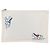 Hermès HERMES Trousse Flats Adada Pouch Cotone Bianco Argento Auth bs35071V - vista 2
