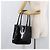 Borsa Tote Salvatore Ferragamo in vernice nera e argento Auth bs34940 Nero - vista 27