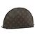 LOUIS VUITTON Monogram Trousse Demi Ronde Cosmetic Pouch M47520 LV Auth ka4196 Monogramma