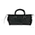 Sac à main PRADA en cuir noir argenté Auth 162511V - vue 3