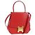 Céline Borsa CELINE in pelle 2way Rosso Oro Auth 107984 D'oro