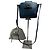 Borsa a tracolla Vivienne Westwood Opio Saffiano Blu ottanio