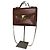 Givenchy Paris Vintage Top Handle Tasche aus Cognac Lizard-Prägung Leder Braun