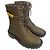 Botines de combate de cuero Tory Burch T-Hardware Marrón oscuro