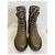 Botines de combate de cuero Tory Burch T-Hardware Marrón oscuro - vista 3
