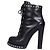 Alexander McQueen Black Leather Ankle Boots Sz.39 pre-owned