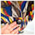 Yves Saint Laurent Variation Jacke mit geometrischem Harlekin-Print Mehrfarben  - Ansicht 7