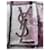 Plaid Yves Saint Laurent YSL rose motif patchwork Bordeaux  - vue 2