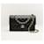Borsa Chanel Classic Flap in Pelle Martellata Nera Nero - vista 10