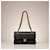 Borsa Chanel Classic Flap in Pelle Martellata Nera Nero - vista 4