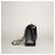Borsa Chanel Classic Flap in Pelle Martellata Nera Nero - vista 6