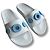 Burberry Furley Ciabatte in gomma blu Bianco - vista 4