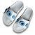 Burberry Furley Ciabatte in gomma blu Bianco - vista 5