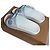 Burberry Furley Ciabatte in gomma blu Bianco - vista 7