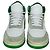 Saint Laurent SL 80 Sneakers alte in pelle e scamosciato Bianco Verde Grigio - vista 3