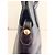 Tod's Grande Borsa a Mano in Pelle Blu Navy Gold hardware - vista 13