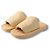 Ciabatte Burberry in pelle beige con logo
